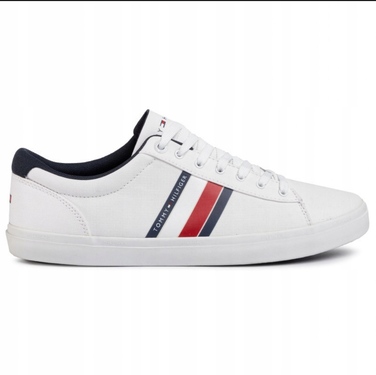 Спортивні кросівки Tommy Hilfiger білі, розмір 44, текстильні, дихаючі, на шнурівці
