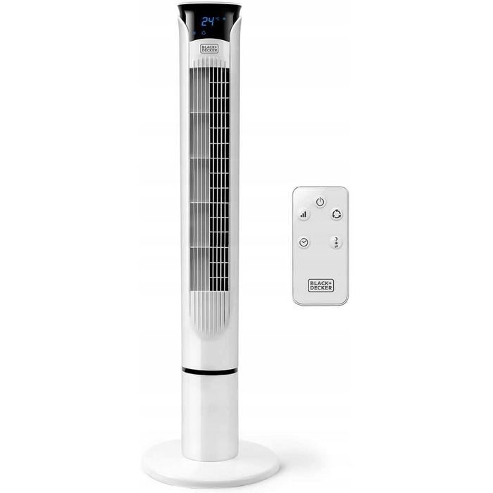 Колонний вентилятор Black+Decker BXEFT49E, білий