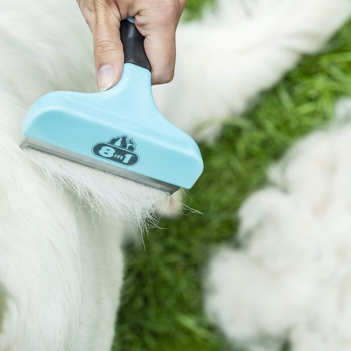 Щітка для вичісування підшерстка 8в1 DeShedder L для великих собак (коротко- та довгошерстих)