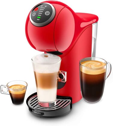 Кавова машина капсульна NESCAFÉ DOLCE GUSTO GENIO S PLUS KRUPS, автоматична, червона