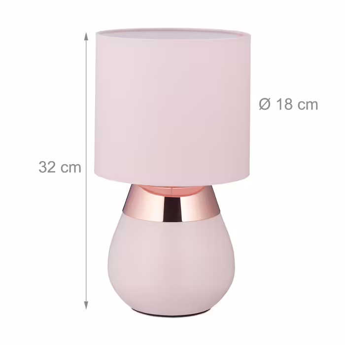 Relaxdays Bedside Lamp with Touch Control