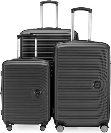 Набір валіз Hauptstadtkoffer Mitte (S+M+L) - 3 шт. (55, 68, 77 см), ABS, TSA, графітовий колір