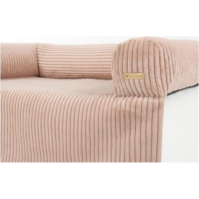 Ліжко для собак Velinda, м'яке собаче ліжко, диванчик для собак, захисна підстилка для дивана (рожевий, Cord)