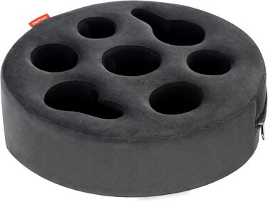 Couch Drink Holder, Sofa Drink Holder, Removable and Washable Velvet Cup Cozy Pillow Cushion Lap Tray with Coffee Cup Holder for Home, Car, Bathroom, Park, Travel, Indoor, Outdoor – Grey
