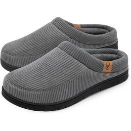 Чоловічі мокасини VeraCosy для дому з піною Memory Foam, зимові пантофлі, сірий колір, розмір 42/43 EU