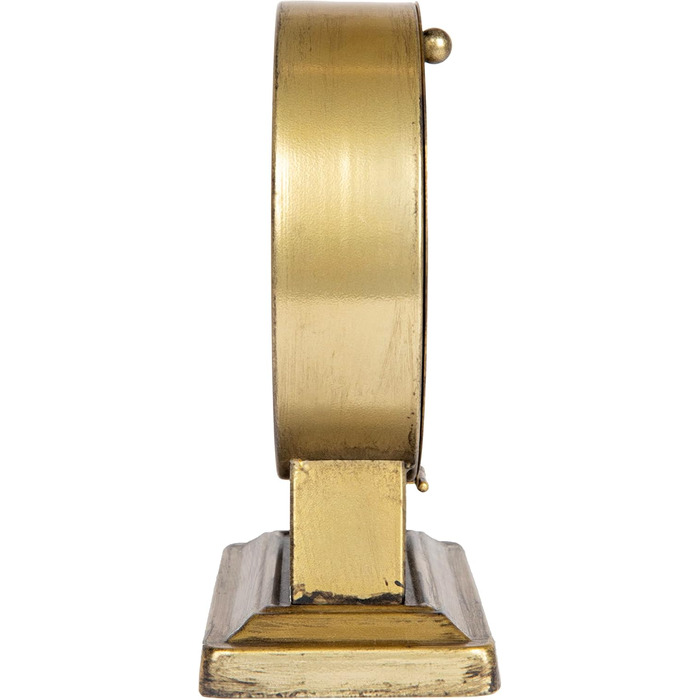 Creative Co-op Metal Mantel Clock, Gold Finish