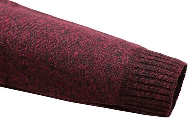 Чоловічий кардиган з флісовою підкладкою: стильна в'язана куртка, спортивна куртка, зимова куртка. Колір: темно-сірий (M, червоний)