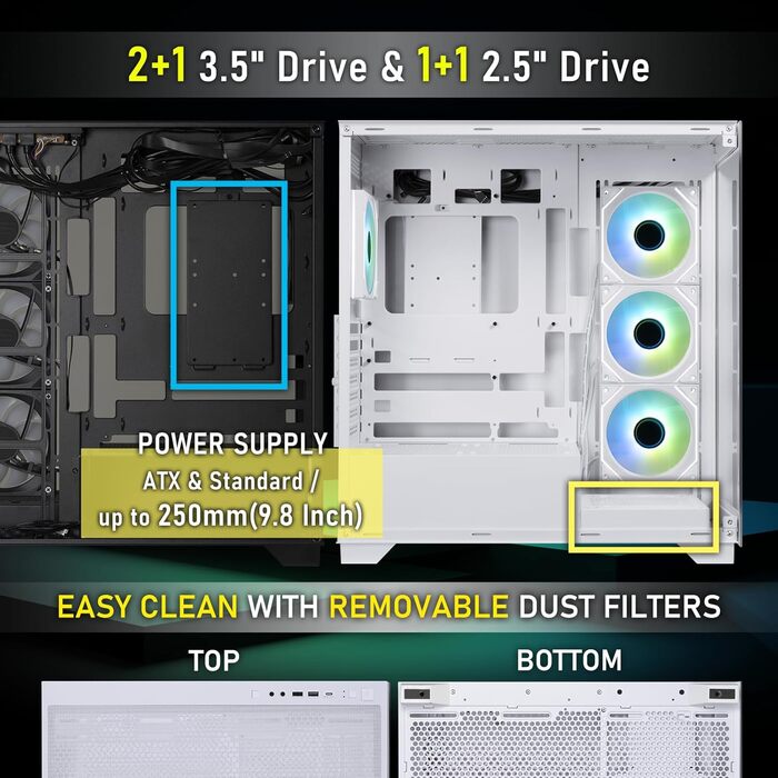 Корпус ПК BitFenix CETO Premium Edition Mid Tower (Чорний)