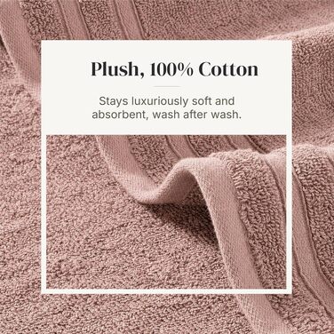Набір рушників Pacific Coast Textilien Damast Jacquard з бордюром, 100% бавовна, 8 шт, персиковий колір