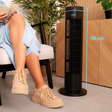 Турбовентилятор Cecotec EnergySilence 9090 Skyline, 76 см, білий, ручне керування