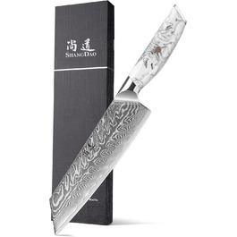 Японський ніж SHANGDAO Kiritsuke 20 см з 67 шарів легованої сталі, ніж для суші, ніж для кухні