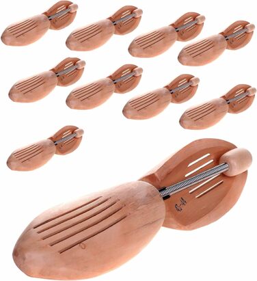 HIMRY® 5 Pairs Wooden Spiral Shoe Stretchers, Natural Wood Spiral Shoe Expanders, SHOE LAST Spiral Shoe Formers, Unisex - Women/Men, Size 35 - Size 36, KXB6001