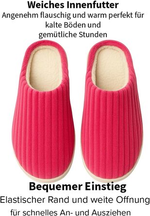 Тапочки для дому чоловічі та жіночі – М'які та зручні сліпони, ультралегкі, неслизькі, теплі зимові тапочки (37 EU, Рожевий)