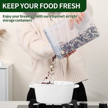 Набір контейнерів для зберігання їжі Hibisaws (12 шт.) з кришкою, BPA-free, 100% герметичні, прозорі, 6 x 1L & 6 x 0.5L, для meal prep, Tupperware