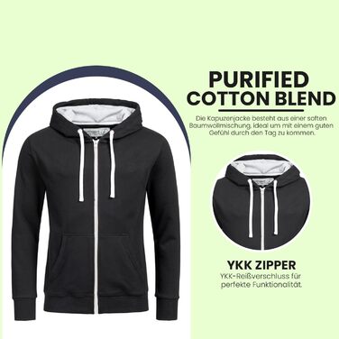 Чоловічий худі Banqert | Бавовна преміум-якості | Різні кольори (3XL, Чорний)