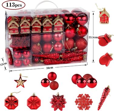 Набір прикрас на ялинку: новорічні кулі Рожево-золоті, 100 шт., діаметром 3, 4 та 6 см, пластикові. Ідеально для прикрашання ялинки на Різдво та Новий рік