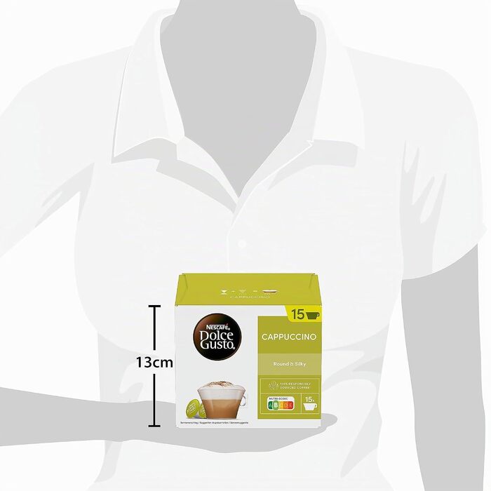 Кавові капсули NESCAFÉ Dolce Gusto Cappuccino, 90 капсул (3 упаковки по 30 шт)