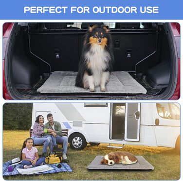 Крісло-ліжко для собак середніх порід Baodan, 90x60 см, сіре, з антиковзною основою