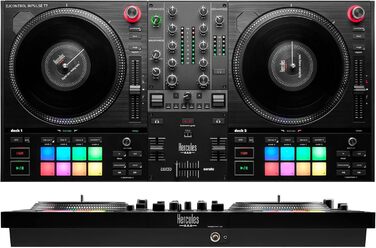 DJ контролер Hercules DJControl Inpulse T7 - чорний, 2-дековий, з моторизованими джеггами