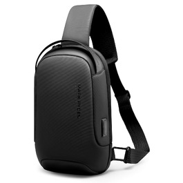 Водонепроникна сумка-слінг Mark Ryden Crossbody проти крадіжок для чоловіків та жінок, сумка через плече для подорожей, під планшет 9.7' iPad, чорна