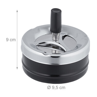 Relaxdays ashtray with lid