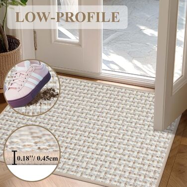 Килимок для дому, антиковзаюча підлога, килимок для входу, 60x90 см, золотий