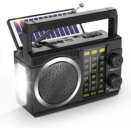 PRUNUS J-135 Радіо на сонячній енергії AM/FM/SW з акумулятором 1800mAh, Bluetooth 6.0, USB, TF-карта. Ностальгічне радіо-кофеварка для кемпінгу, надзвичайних ситуацій та активного відпочинку