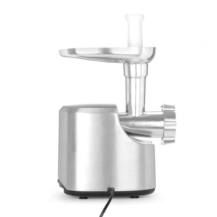 М'ясорубка електрична HENDI з насадками для ковбас, стейків та 3 трубочками для фаршу, 400 Вт, рожева