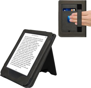 Чохол-книжка kwmobile для Kobo Clara BW/Clara Colour/Tolino Shine (5) / Shine Color з петлею для руки, дизайн 