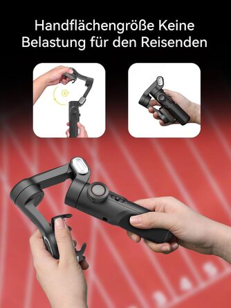 Стабілізатор для смартфона AOCHUAN з 3 осями, RGB-підсвічуванням, трекінгом обличчя та регулюванням фокусу. Підходить для iPhone/Android. Ідеально для зйомки Vlog (Smart XE AI)