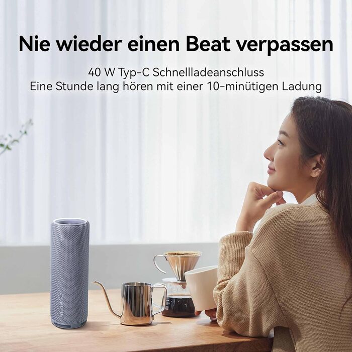 HUAWEI Sound Joy 2: Портативна Bluetooth колонка, IP67, стереозвук, чорна