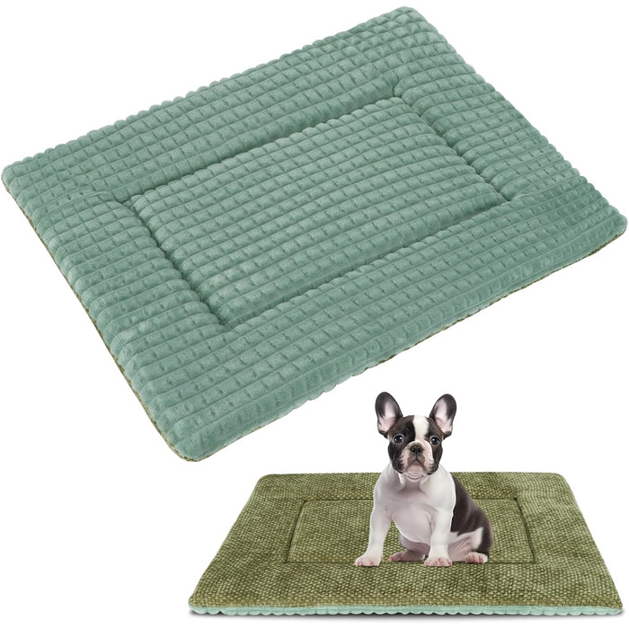 Килимок для собак Vejaoo XZ016, зелений, 75x50x4 см (М'який, миючий, для собак маленьких, середніх та великих порід)