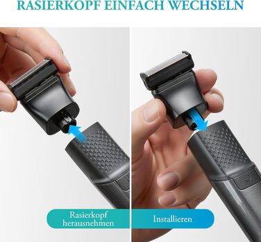 Триммер для тіла чоловічий 2-в-1 Intimrsierer Mnn, водонепроникний, з насадкою, для тіла, обличчя, ніг, грудей, пах, Intimrsierer Mnn (A-1)