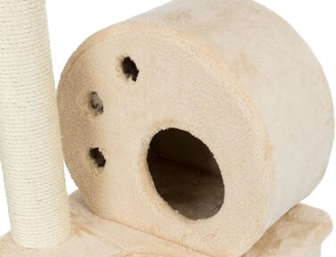 Кігтеточка TRIXIE Salamanca 138 см - багатоярусна з будиночком та лежанкою, бежева