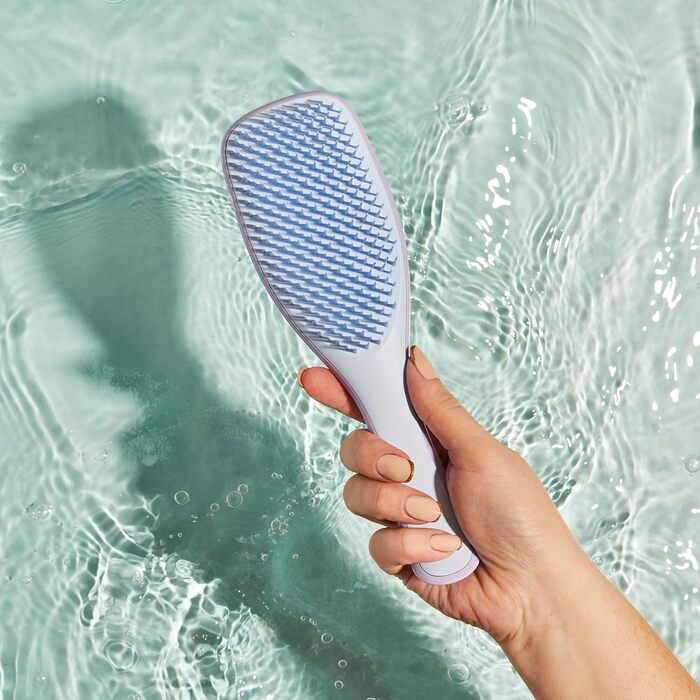 Тангл Тізер Ultimate Detangler – Щітка для волосся для мокрого та сухого волосся. Розплутування, всі типи волосся, чорний (Lilac Cloud Blue)