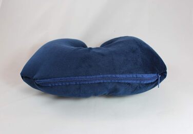 Подушка для подорожей та шиї CuddleBug CSUA05 2 в 1, синя, 32x32 см, з переробленого пластику R-PET