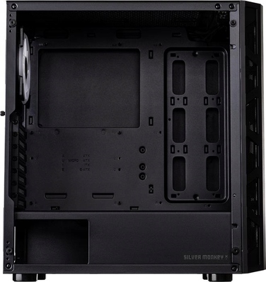 Корпус Silver Monkey X Chest TG Midi Tower, чорний