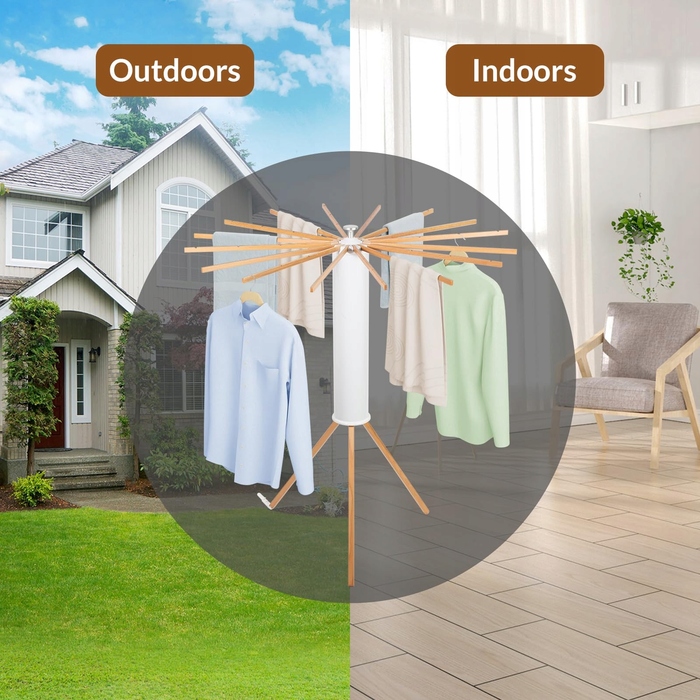 Дерев'яна сушарка для одягу Todeco для приміщень