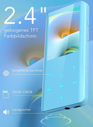 MP3 плеєр AGPTEK 32GB з Bluetooth 5.0, 2.4