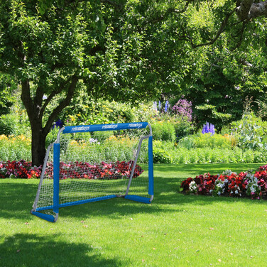 Relaxdays 2-Piece Blue Football Goal Set