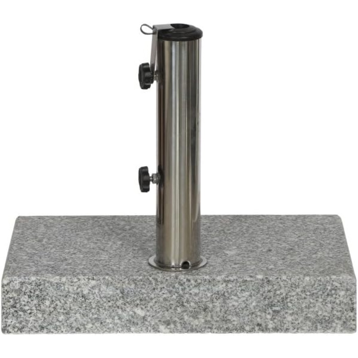 SIENAGARD 213345 Umbrella Stand, 25 kg, 45 x 28 cm for umbrella sticks with a diameter of 25-48 mm, grey