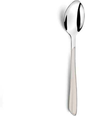 Amefa ECLAT Cutlery Set White Dinner Cutlery 24-Piece for 6 People Stainless Steel Rust-Proof High-Quality Plastic Handle Shells Dishwasher Safe Cutlery Set 6 People Camping Cutlery