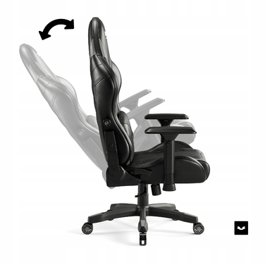 Ігрове крісло Diablo Chairs Diablo X-Ray, штучна шкіра, чорне
