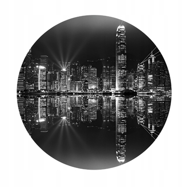 Настінний скляний годинник 