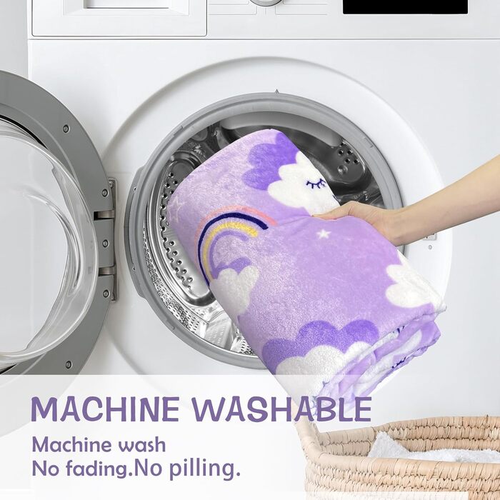 Плед-ковдра з принтом геймпада, що світиться в темряві, для дітей та дорослих, 127x150 см, сірий (фіолетові хмари)