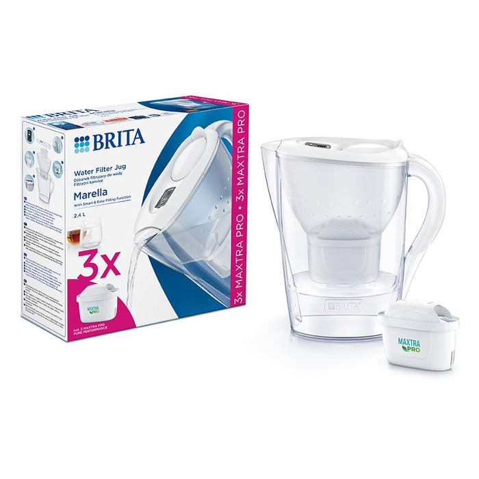 Фільтрувальний глечик Brita Marella Cool + 3 фільтри Maxtra PRO Pure Performance