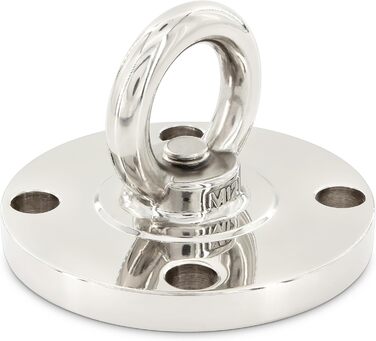 Premium stainless steel bracket up to 250 kg for hanging chair, hammock, boxing bag, sling trainer, yoga cloth, sun sail, nest swing, hammock seat swing: without accessories