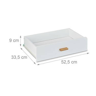 Relaxdays Sideboard with Rounded Corners