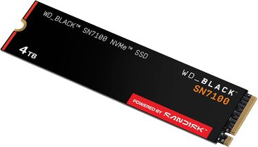 SSD WD_BLACK SN7100 NVMe 4TB - Високопродуктивний накопичувач для ігор (PCIe Gen4, 7250 МБ/с, M.2 2280)