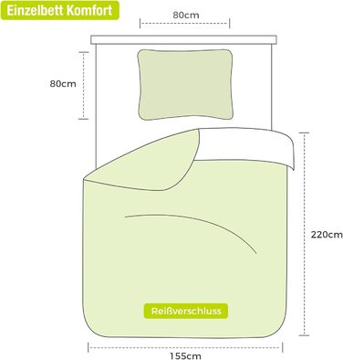Комплект постільної білизни Lekesky 135x200 (4 частини) - сірий, з квітковим візерунком, мікрофібра, поліестер